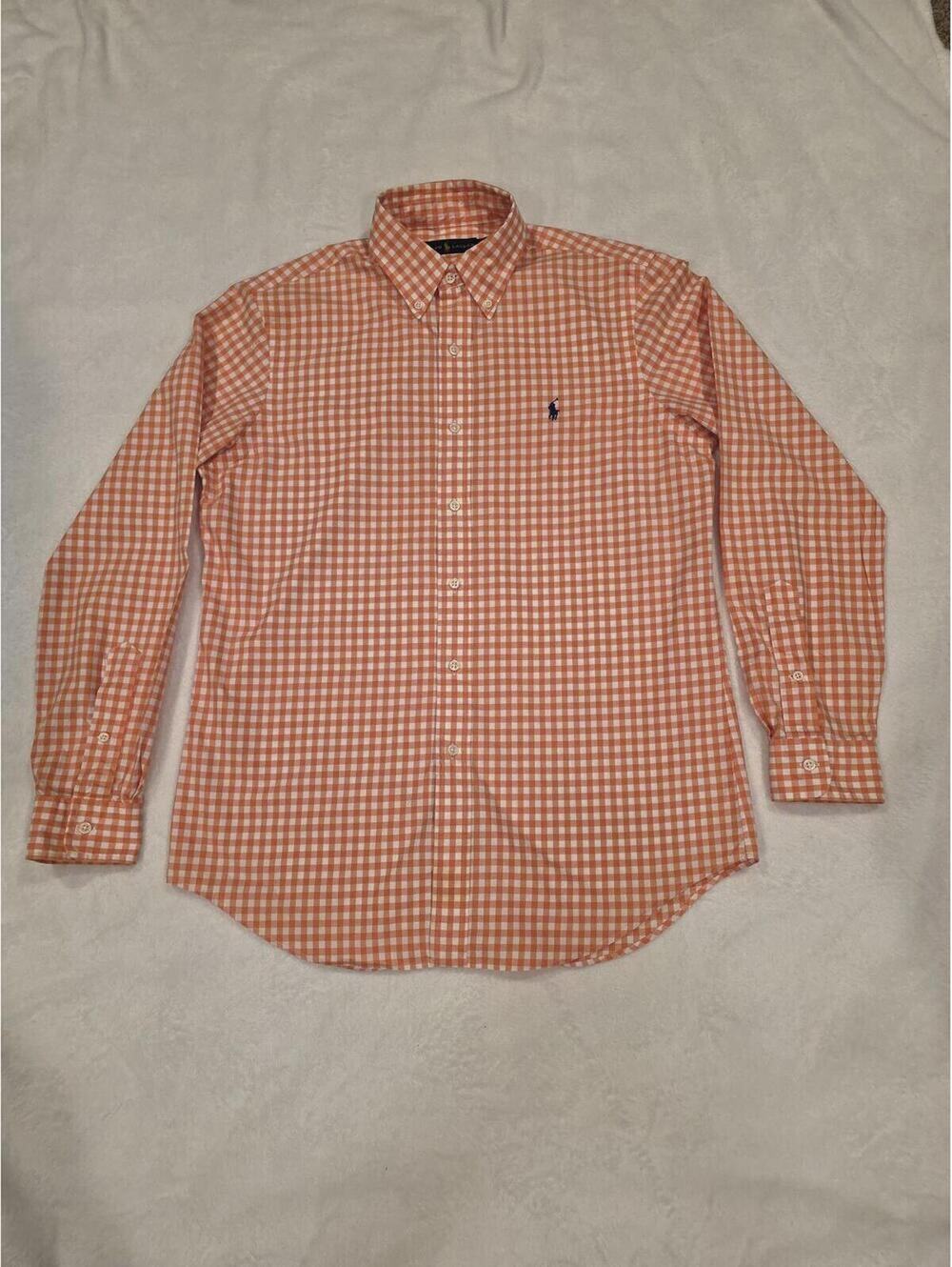 Ralph Lauren Plaid Button Front Long Sleeve Shirt Size M